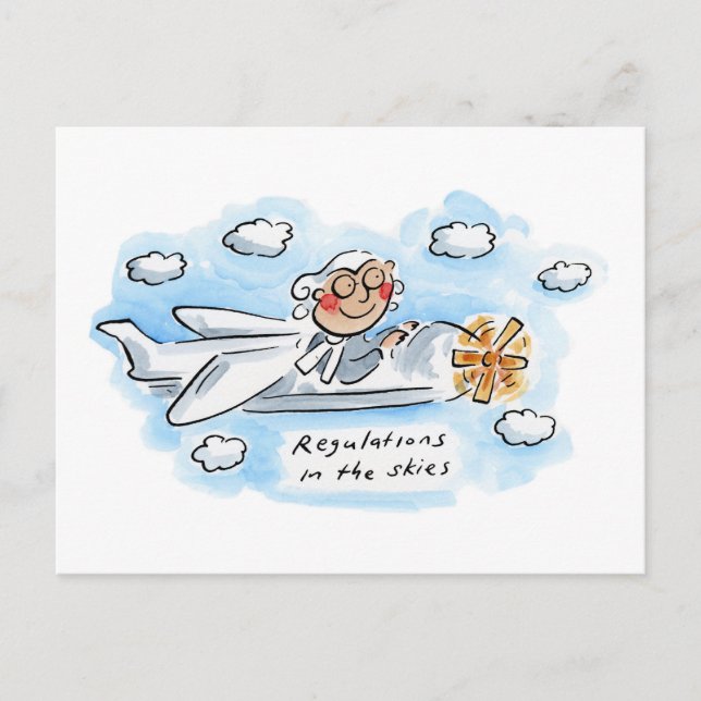 Reglering i luften vykort (Framsida)