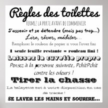 Règles des toalettes