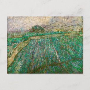 Regn av Vincent van Gogh (1889) Vykort