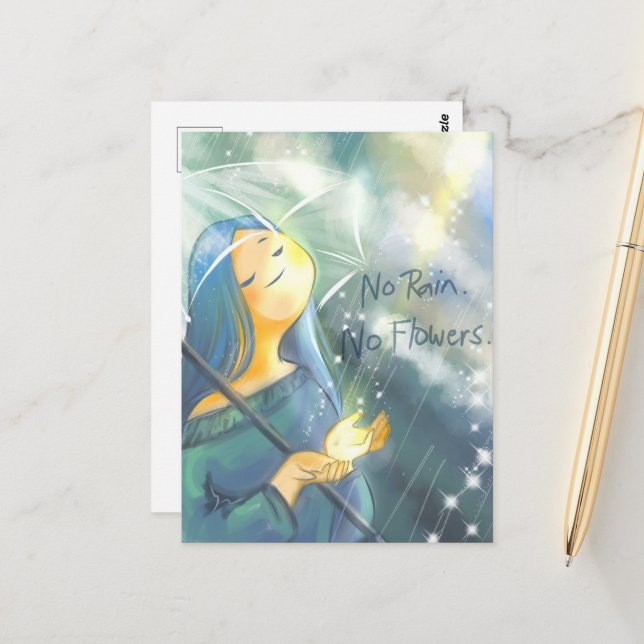 Regn- DNM vykort (Fram/Back In Situ)