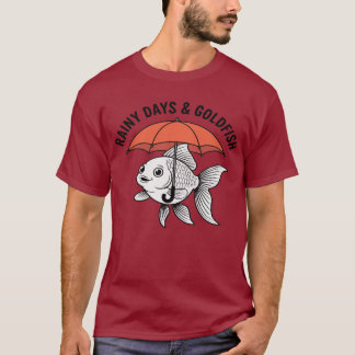 Regn eller sol – Fisk med paraply Rollig T-shirt