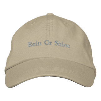 Regn eller sol minimalistisk broderad mössa keps