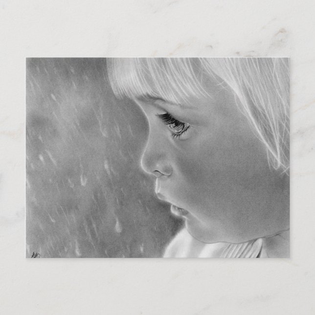 Regn gå bort vykort (Framsida)