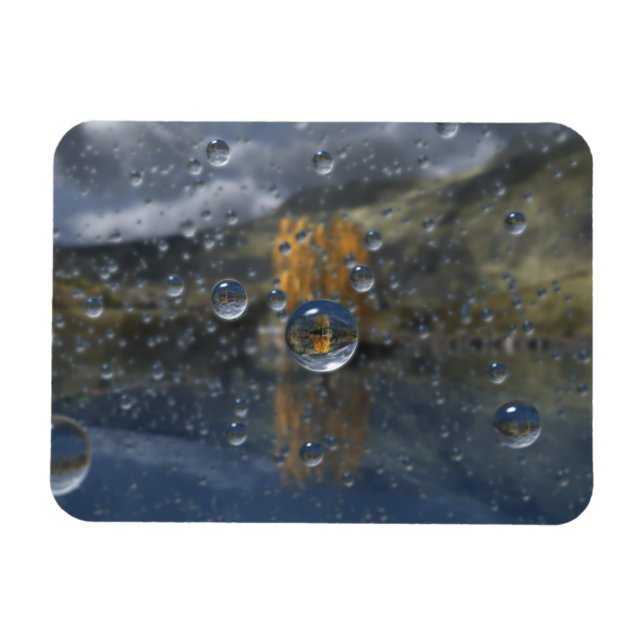 Regn i Glen Flexibel Magnet (Horisontell)