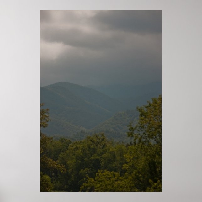 "Regn i Smoky Mountains" Affisch (Framsidan)