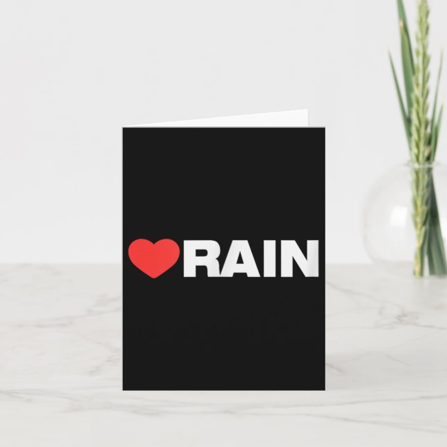 Regn Kärlek - Som Hjärtat Din Bästa Favorit_ Regn  Kort (Framsida)
