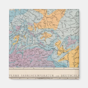Regn karta av Tysklandare Magnet