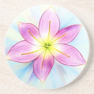 Regn Lilja sandstens coaster Underlägg
