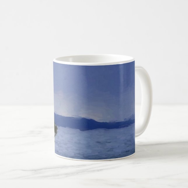 Regn över Yellowstone Lake Kaffemugg (Framsida höger)