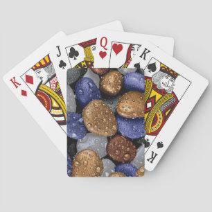 Regn på färgglada stenar casinokort