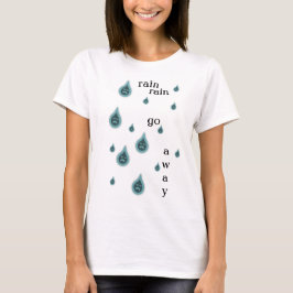 Regn Regn Gå Bort T-shirt Klänning