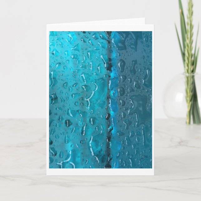 Regn-tvättad elektrisk blå, kort (Framsida)