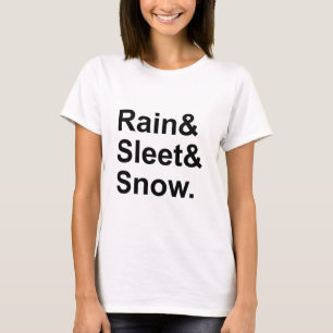 Regn Underkylt regn Snö   Postväderförhållanden T Shirt