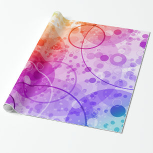 REGNA BUBBLAR I REGNBÅGAR PRESENTPAPPER