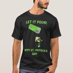 REGNA DEN GRÖNA BEER~LEPRECHAUN-ST PATRICK'S TEE SHIRT
