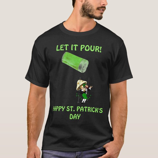 REGNA DEN GRÖNA BEER~LEPRECHAUN-ST PATRICK'S TRÖJA (Framsida)
