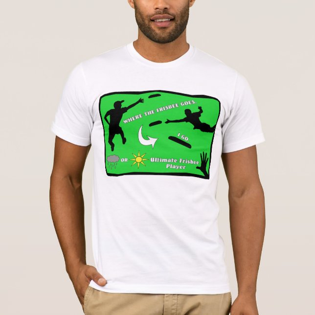Regna eller den ultimat Frisbeeskjortan för sken T Shirt (Framsida)