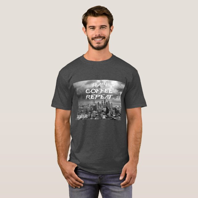 Regna - kaffe - repetition… Seattle T-shirt (Hel framsida)