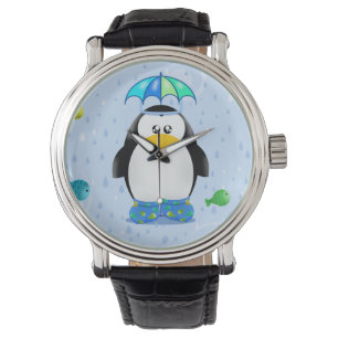 Regna kängapingvinet armbandsur