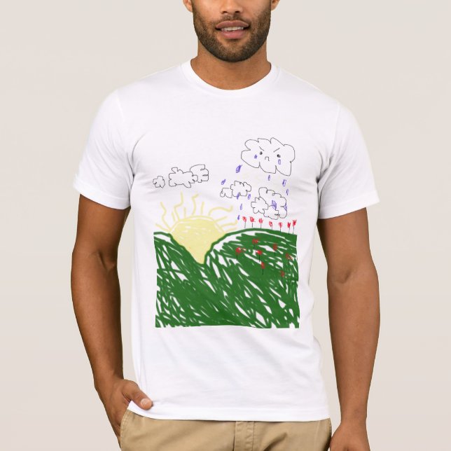 regna molnet t shirt (Framsida)