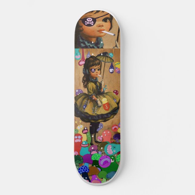 Regna monster skateboard bräda 19,5 cm (Framsida)