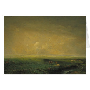 Regna och solen, c.1873 hälsningskort
