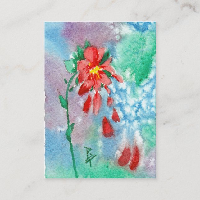 Regna Petalskonstkortet Visitkort (Framsida)