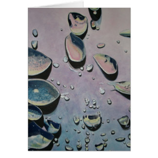 regna tappar hälsningskort