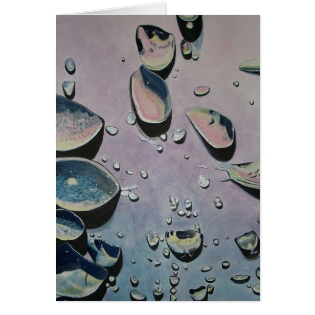 regna tappar hälsningskort (Framsidan)