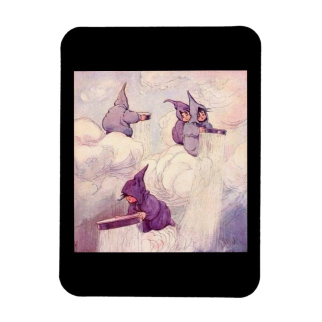 Regnälvor som skapar regn magnet (Vertikal)