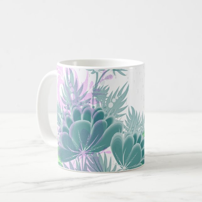 regnande blommor från påsk kaffemugg (Framsida vänster)