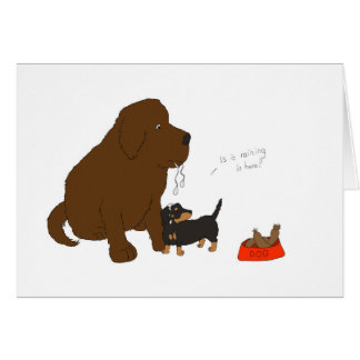 Regnar det in här? hälsningskort