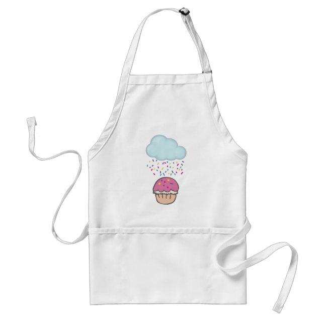 Regnar strössel på Cupcake Förkläde (Framsidan)
