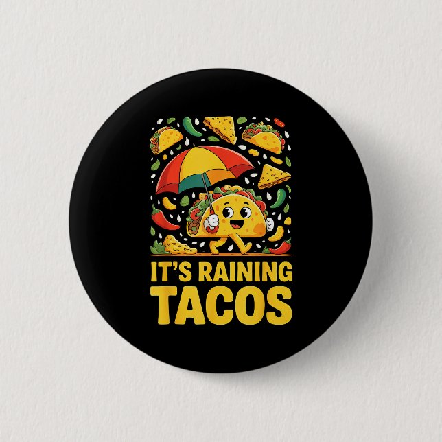 Regnar tacos rolig paraply salsa nachos chip knapp (Framsida)