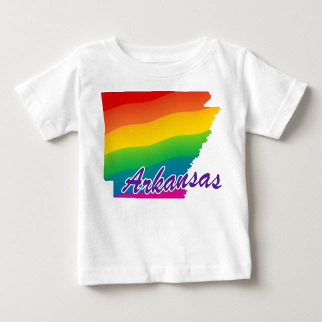 Regnbådsstaten Arkansas T-shirt (Framsida)