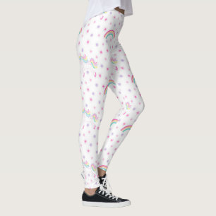 Regnbågar, enmajsformar   Rosa Leggings