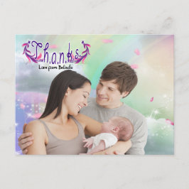 Regnbågar, Fluffiga moln & Fjäril Foto Postkort Vykort