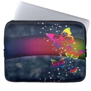Regnbågar för fjärilar n laptop sleeve