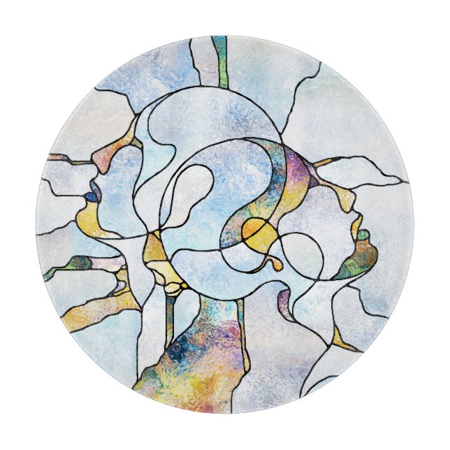 Regnbågar, nedfläckad glasenhet (Framsidan)