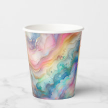 Regnbågar och bubblor Pappers- & partytallrikar