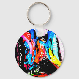 Regnbågblandning Nyckelring