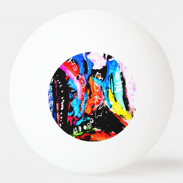 Regnbågblandning Pingisboll (Framsidan)