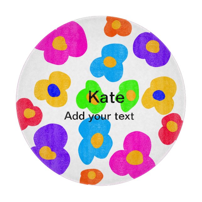 Regnbågblomman pride kärlek lägger till namn text  (Framsidan)