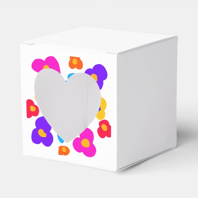Regnbågblomman pride kärlek lägger till namn text  presentaskar (Framsidan Sidan)