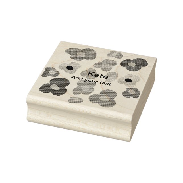 Regnbågblomman pride kärlek lägger till namn text  stämpel (Stämpel)