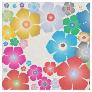 Regnbågblomning, tryckstruktur tyg