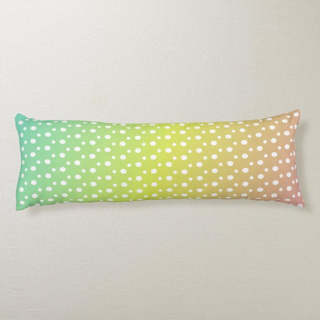 Regnbågbubbelgradient Kroppskudde (Baksidan)