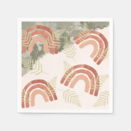 Regnbåge 1:a födelsedag pappersservett