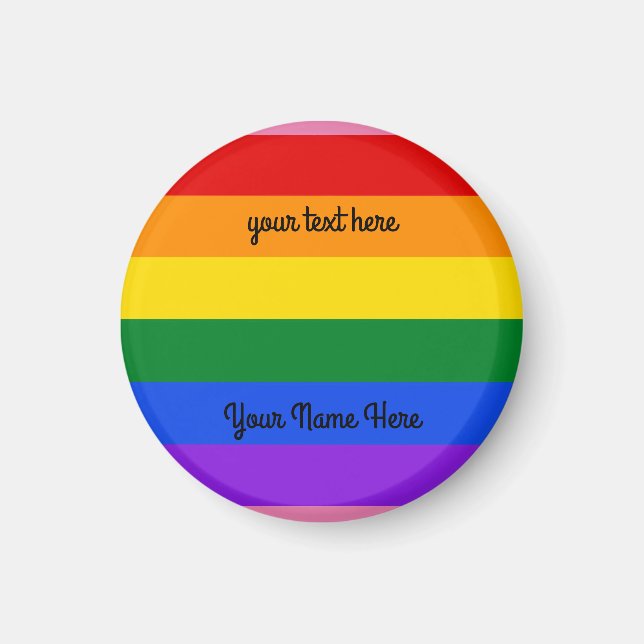 Regnbåge #1 Runt magnet (Framsidan)