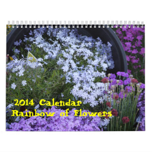 Regnbåge 2014 av blommor kalender